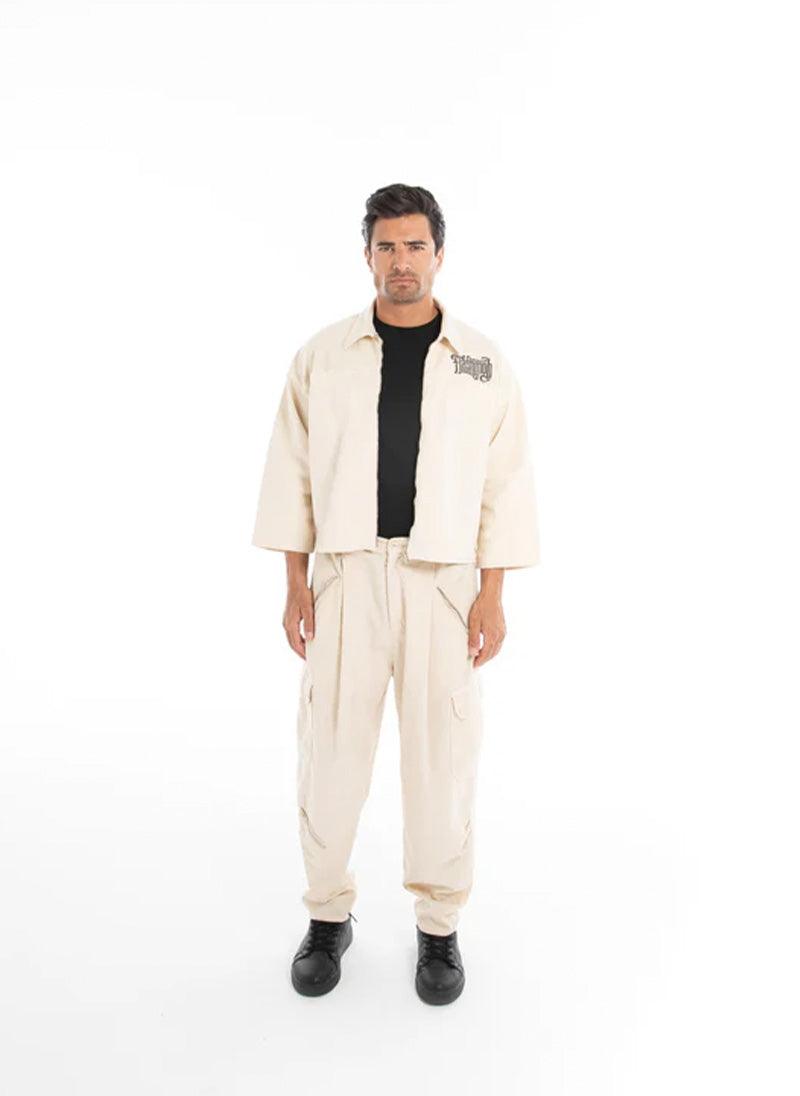 Ecru Baggy Trousers