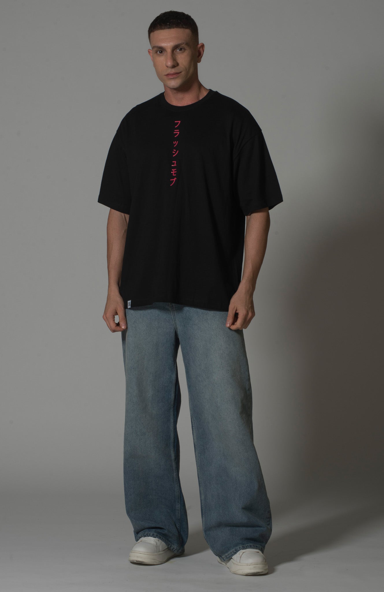 Black Flashmob T-shirt with Japanese Calligraphy - Flashmob Nation