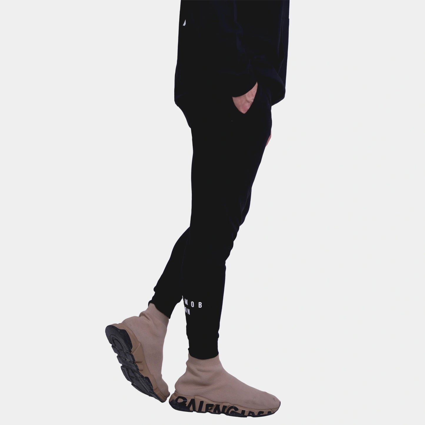 Black Ultra Soft Oversized Track Set - Flashmob Nation