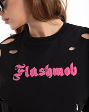 Women’s Cropped Torn Tank Top – Flashmob Nation - Flashmob Nation