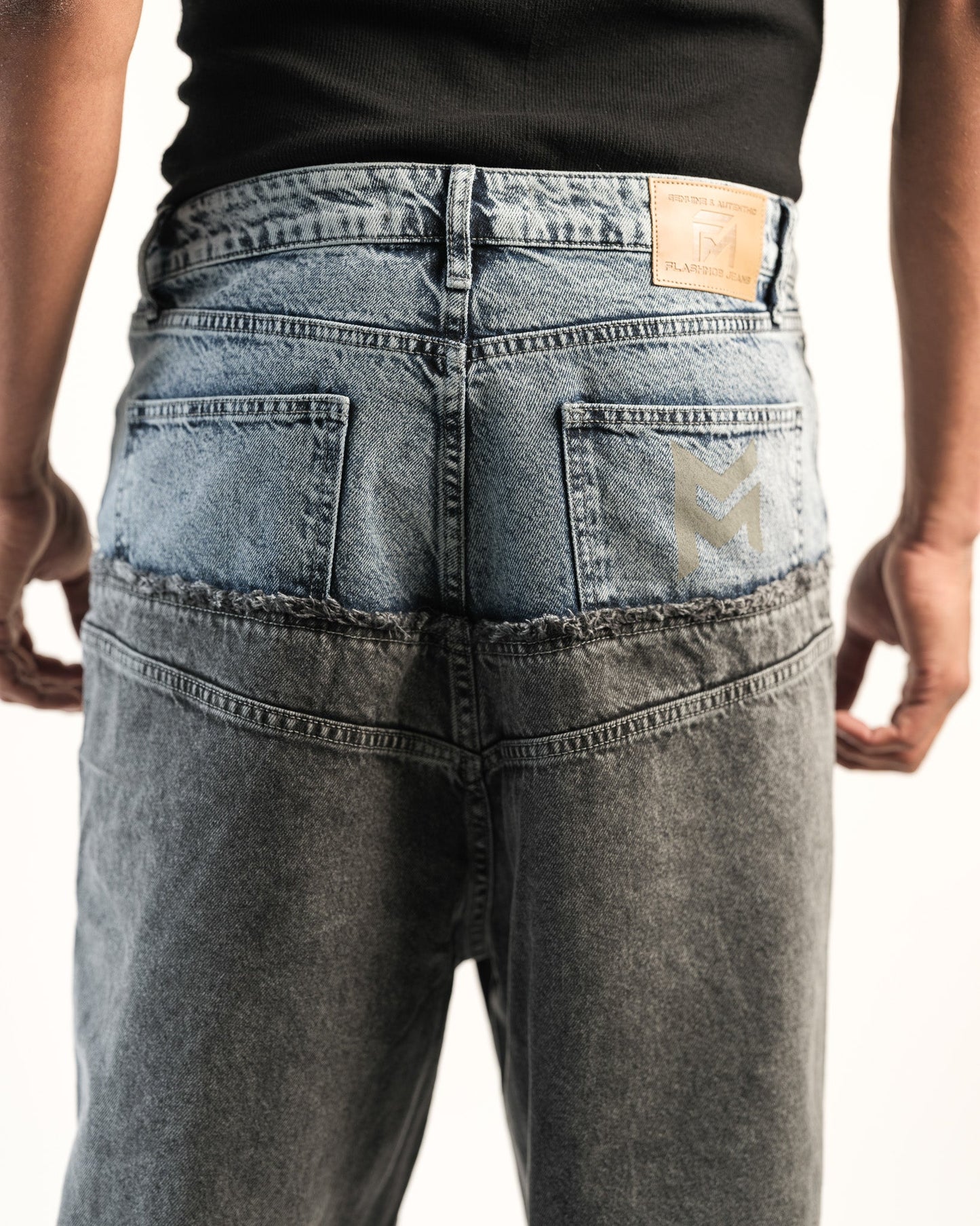 Double Textured Jeans - Flashmob Nation