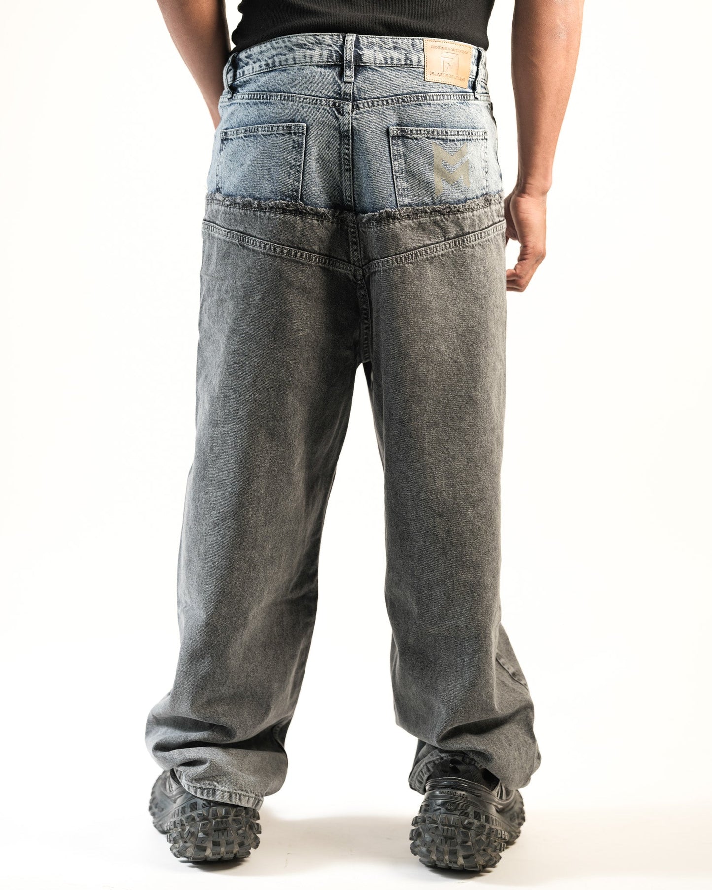 Double Textured Jeans - Flashmob Nation