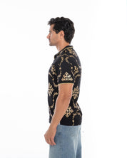 Shimmering Gold Reflective Polo Tee - Flashmob Nation