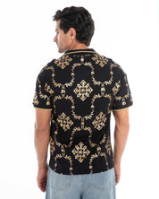 Shimmering Gold Reflective Polo Tee - Flashmob Nation