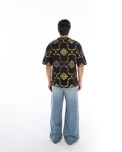 Shimmering Gold Reflective Polo Tee - Flashmob Nation