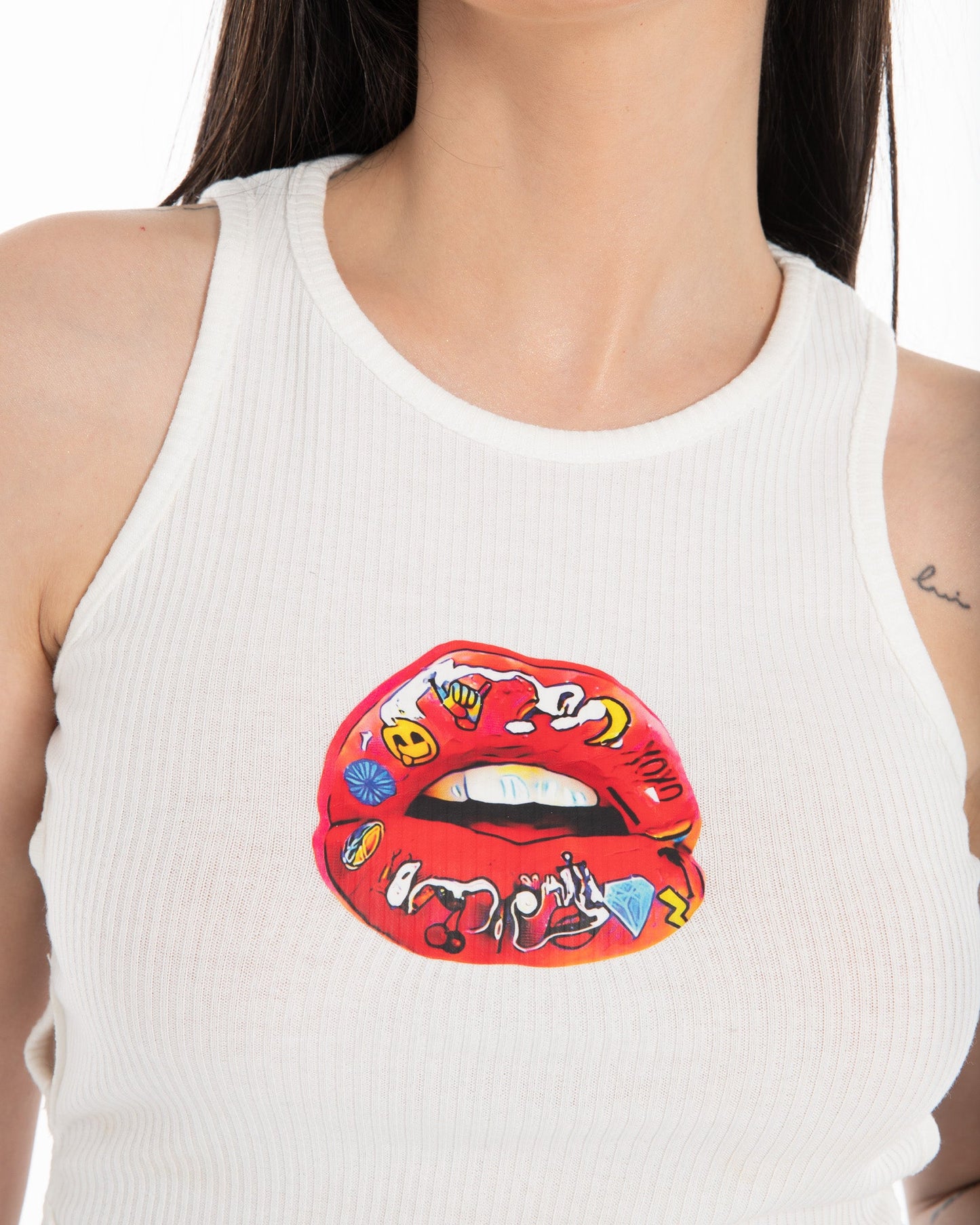 Lips Print Top - Flashmob Nation