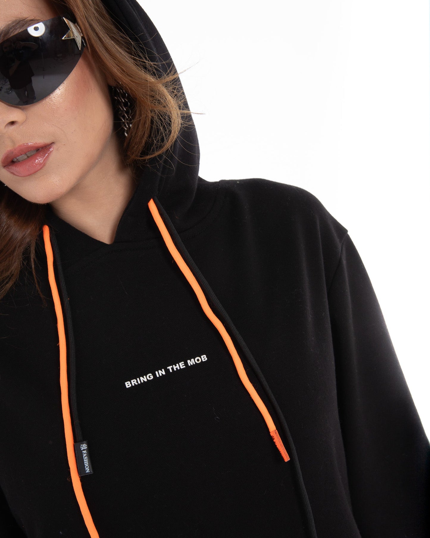 Longline Black Hoodie - Flashmob Nation