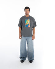 Men’s Oversized Graphic T-Shirt – Flashmob Nation - Flashmob Nation