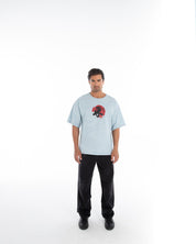 Men’s Oversized Denim T-Shirt – Flashmob Nation - Flashmob Nation