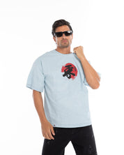 Men’s Oversized Denim T-Shirt – Flashmob Nation - Flashmob Nation