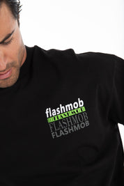 Oversized Graphic Text T-Shirt - Flashmob Nation