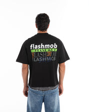 Oversized Graphic Text T-Shirt - Flashmob Nation