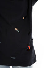 Women’s Oversized Torn Graphic T-Shirt – Flashmob Nation - Flashmob Nation