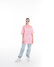 Women’s Oversized Torn Graphic T-Shirt – Flashmob Nation - Flashmob Nation