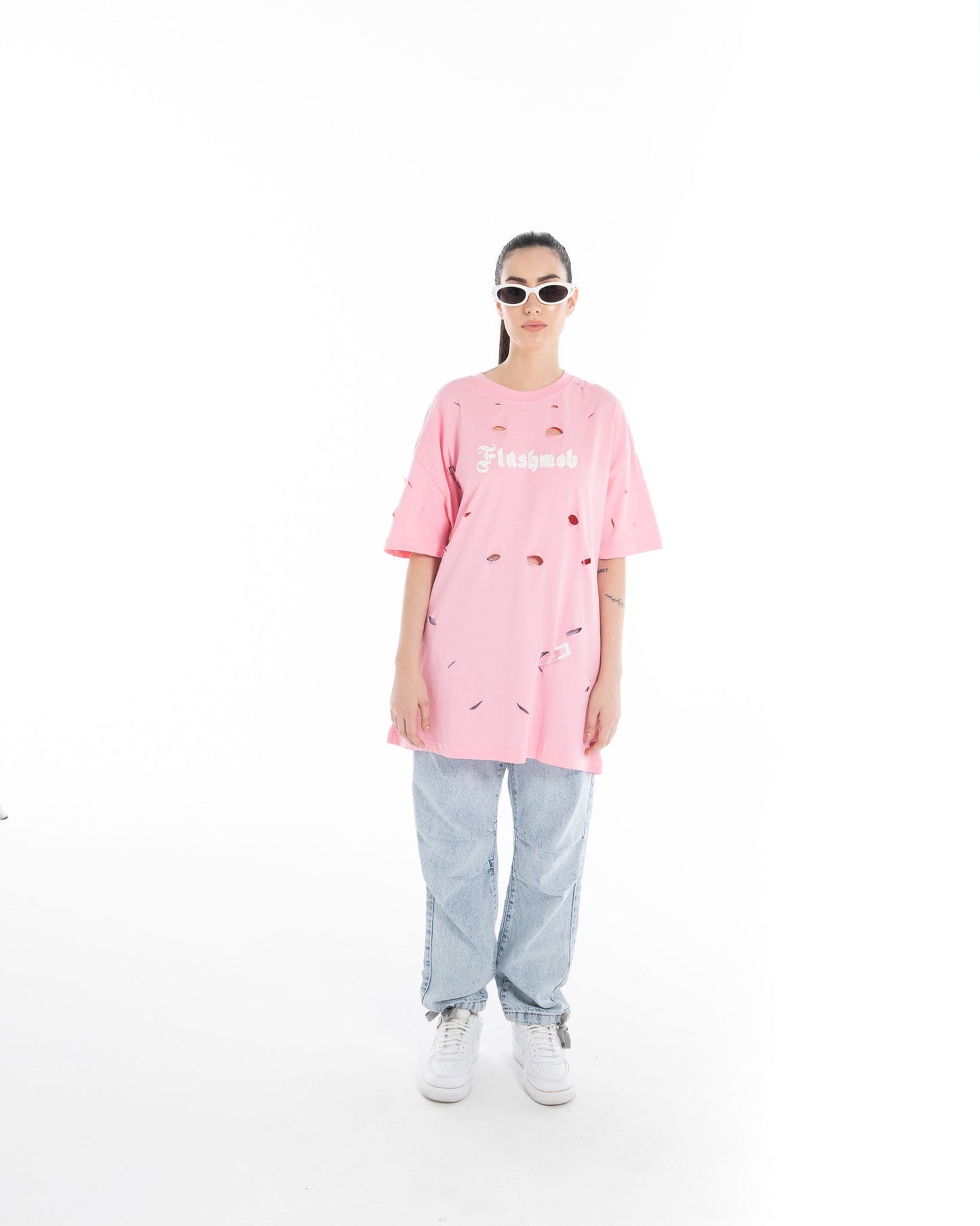 Oversized Printed Torn - Flashmob Nation