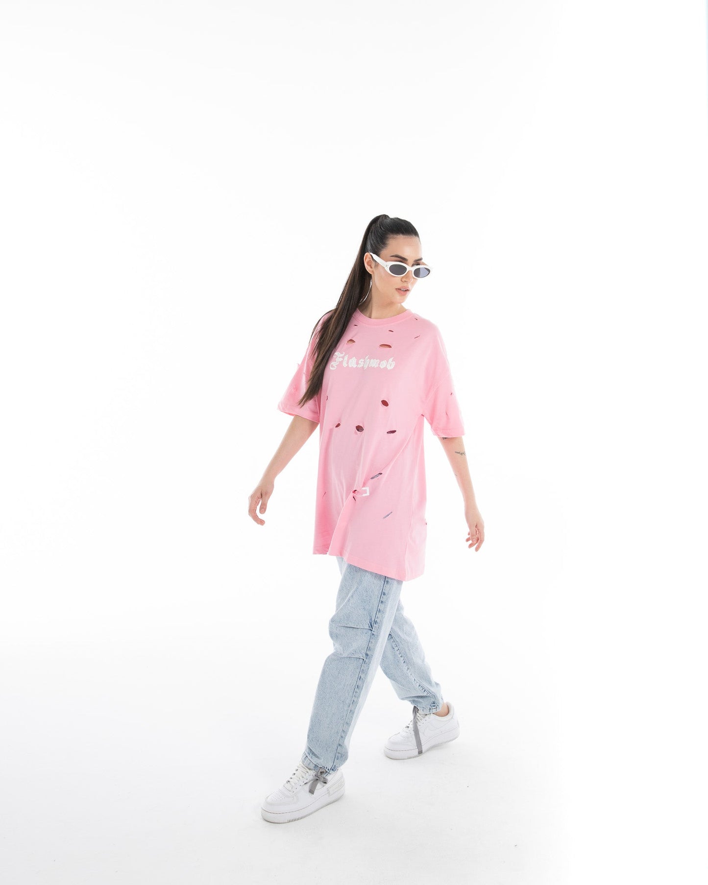 Oversized Printed Torn - Flashmob Nation