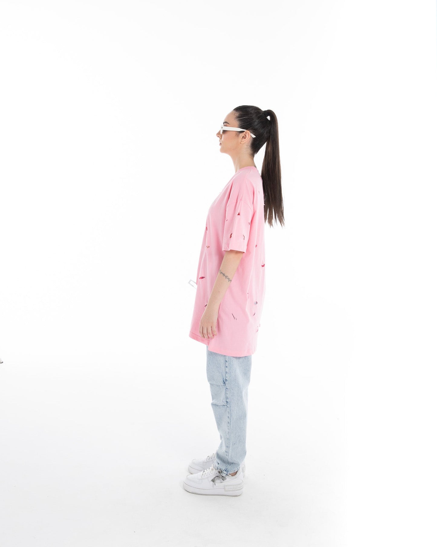 Oversized Printed Torn - Flashmob Nation