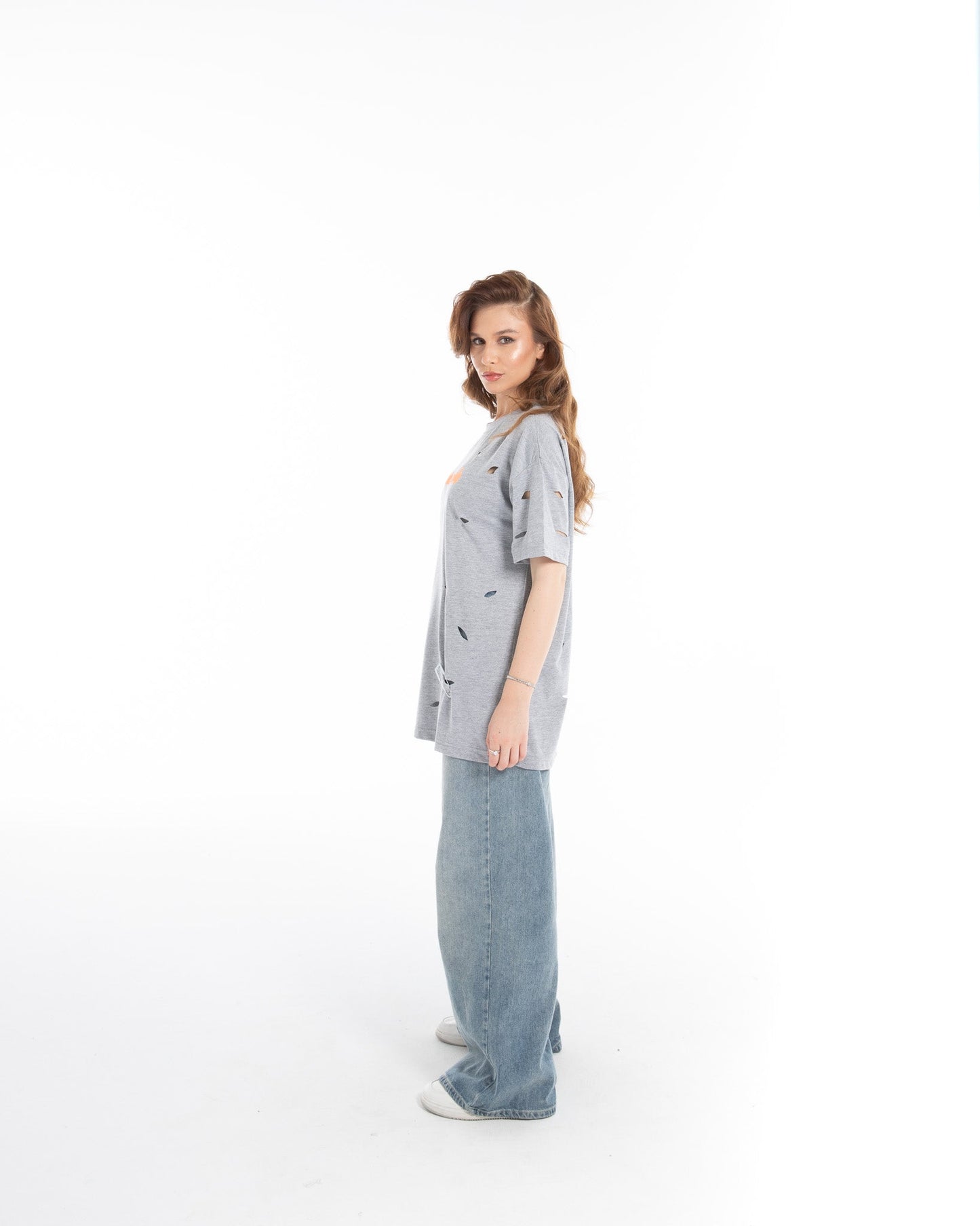 Oversized Printed Torn - Flashmob Nation