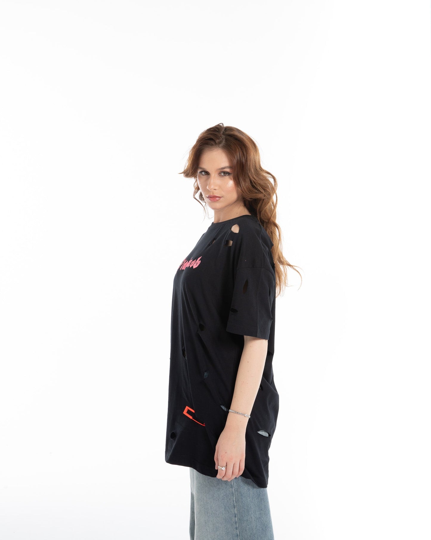 Oversized Printed Torn - Flashmob Nation