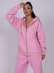 Oversized Printed Zip Hoodie Set FM - Flashmob Nation