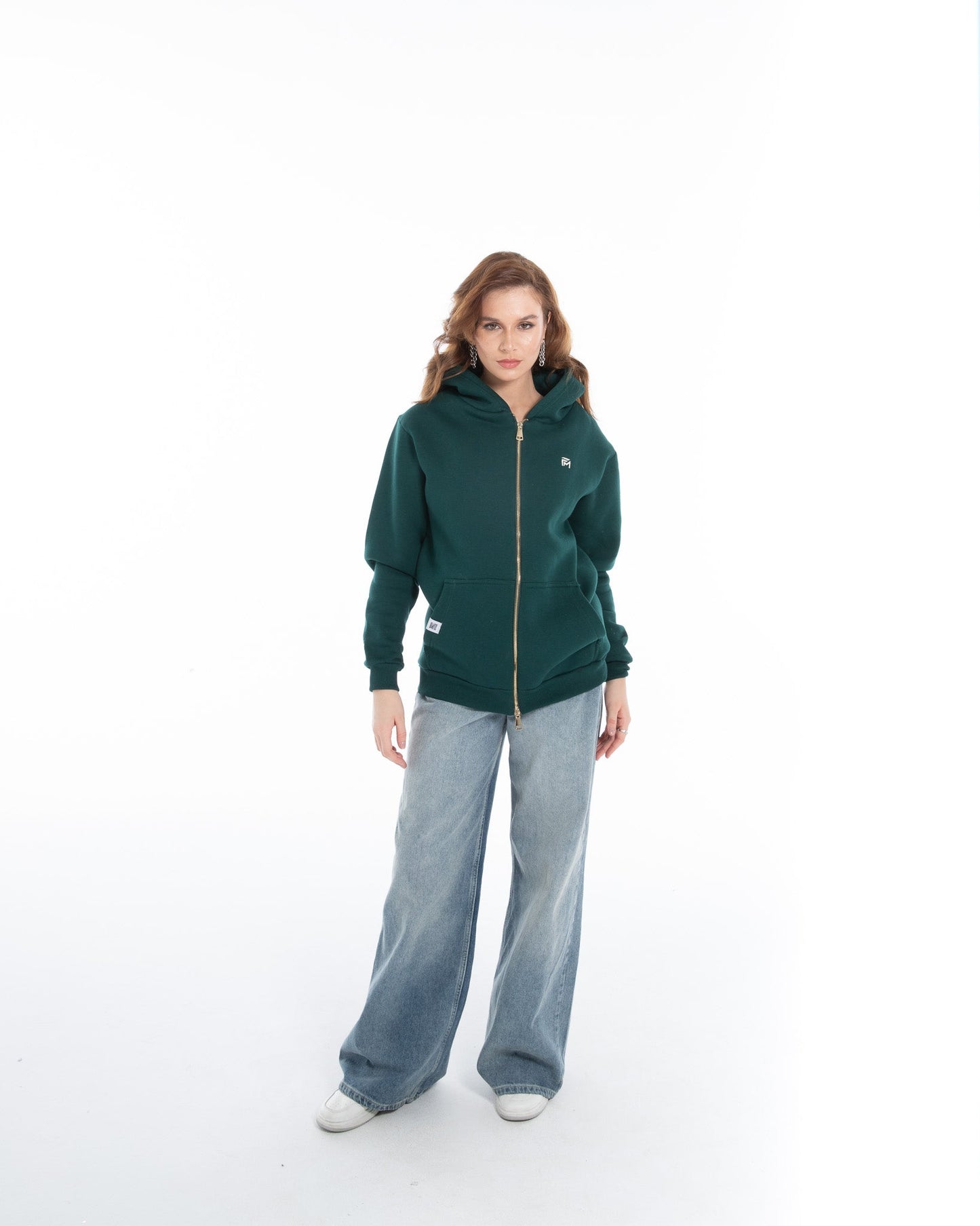 Oversized Zippered Sweatshirt - Flashmob Nation