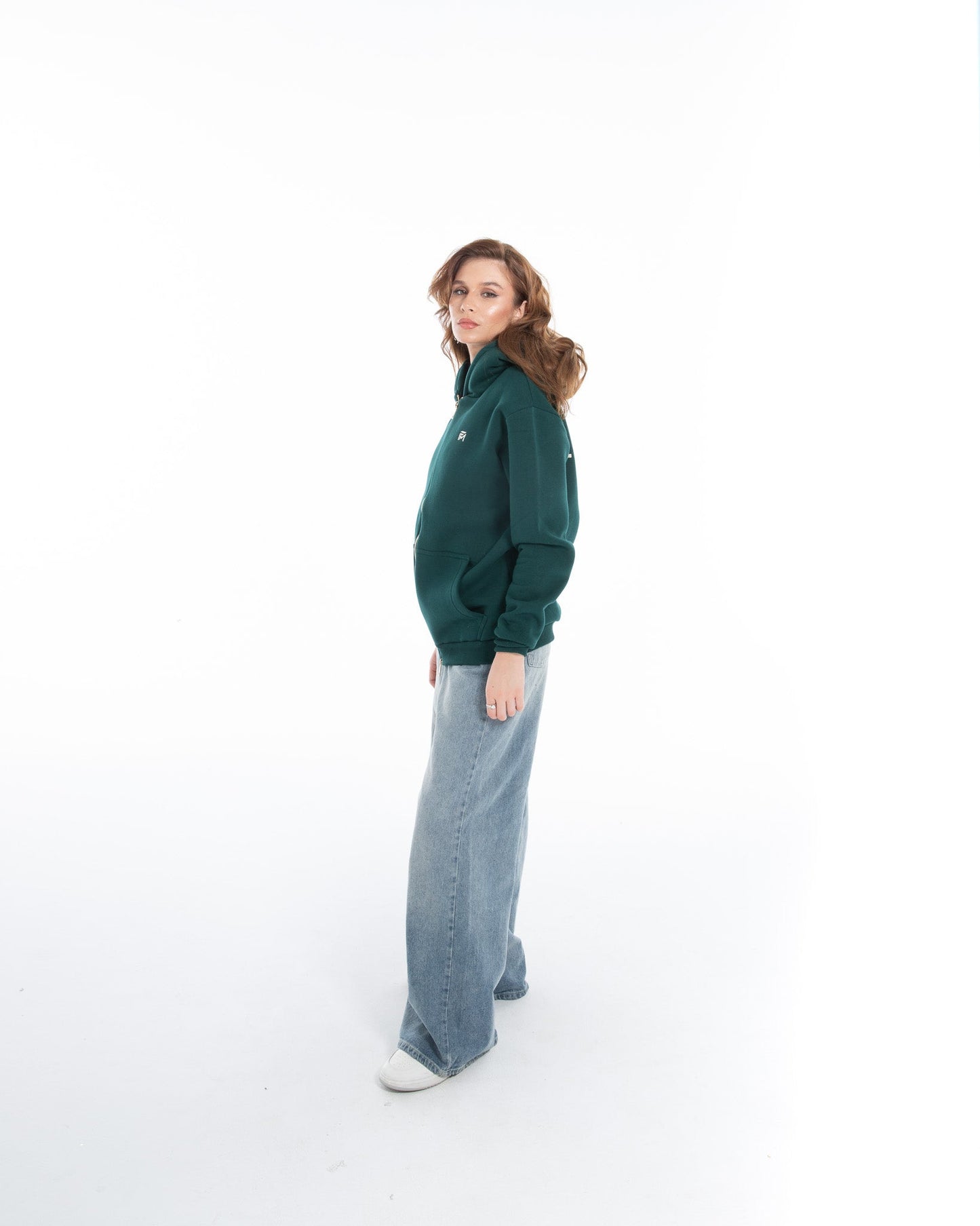 Oversized Zippered Sweatshirt - Flashmob Nation