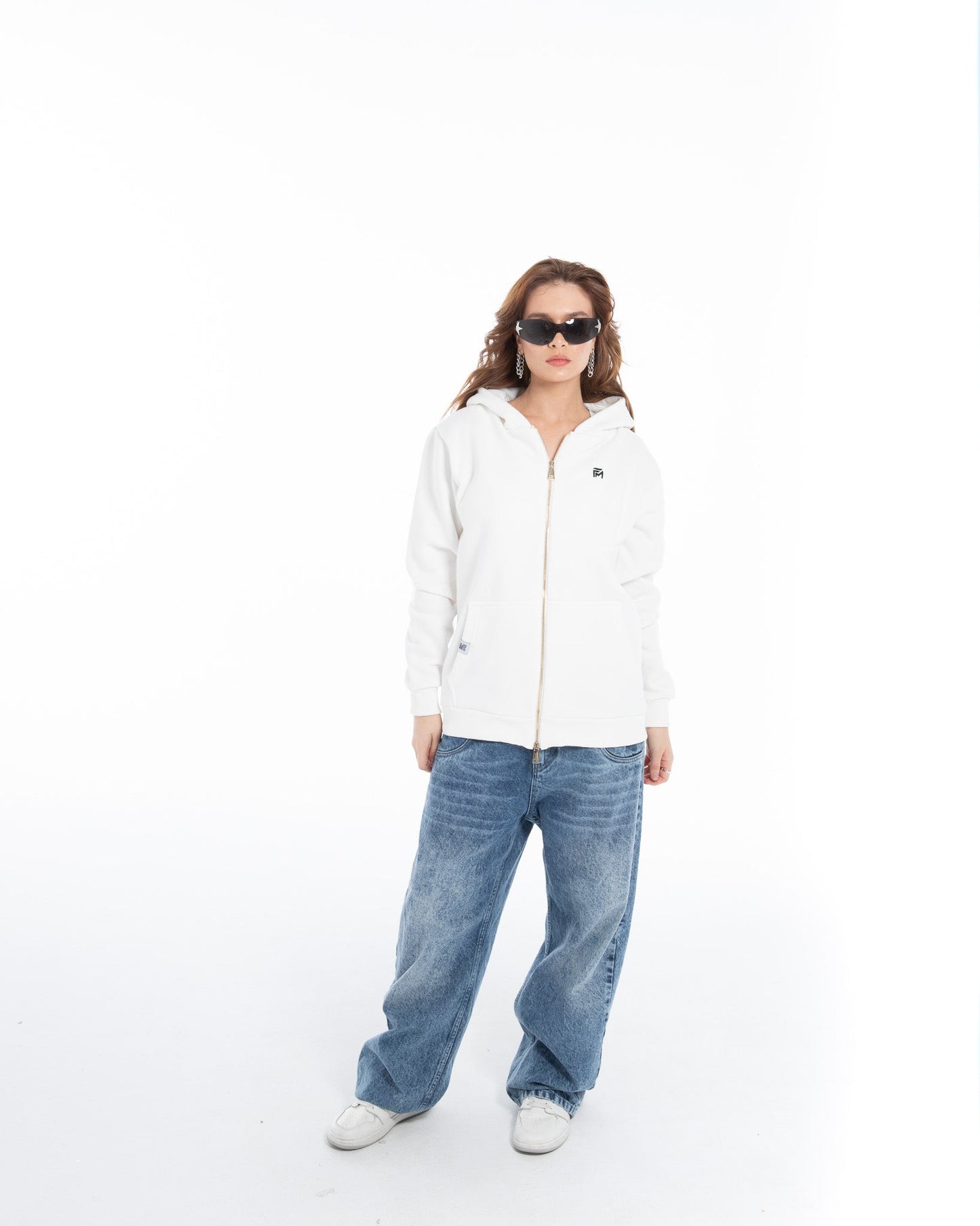 Oversized Zippered Sweatshirt - Flashmob Nation