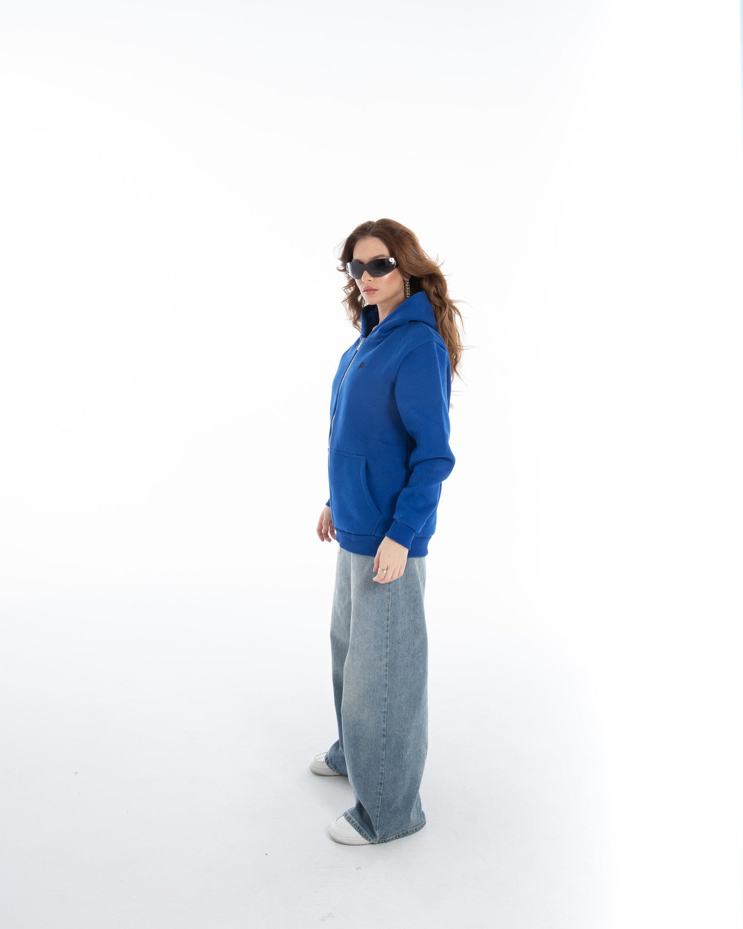 Oversized Zippered Sweatshirt - Flashmob Nation