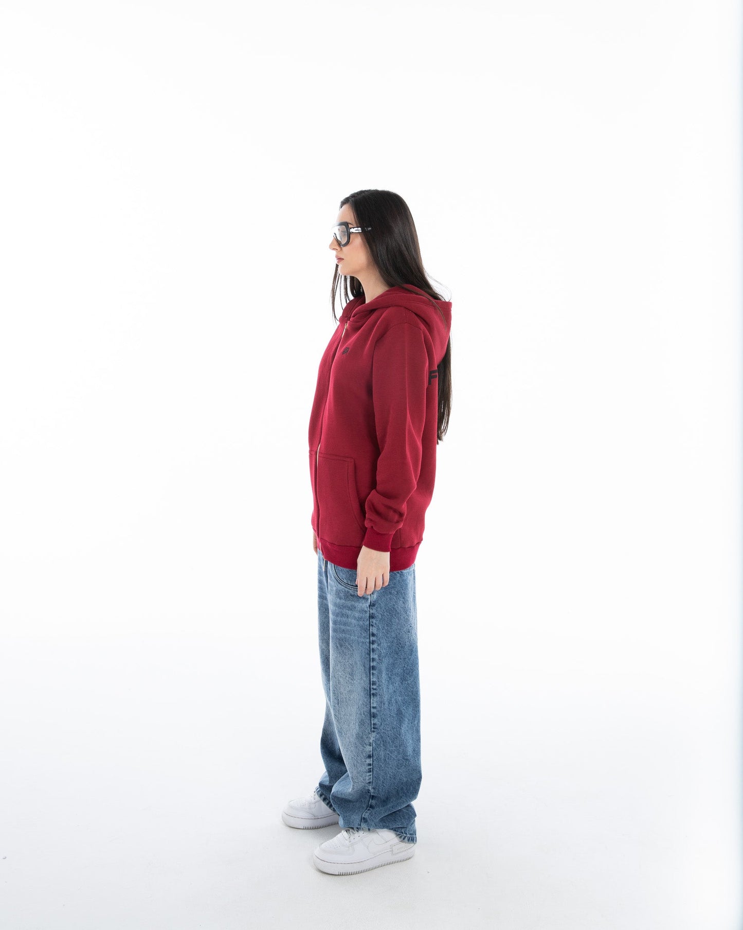 Oversized Zippered Sweatshirt - Flashmob Nation