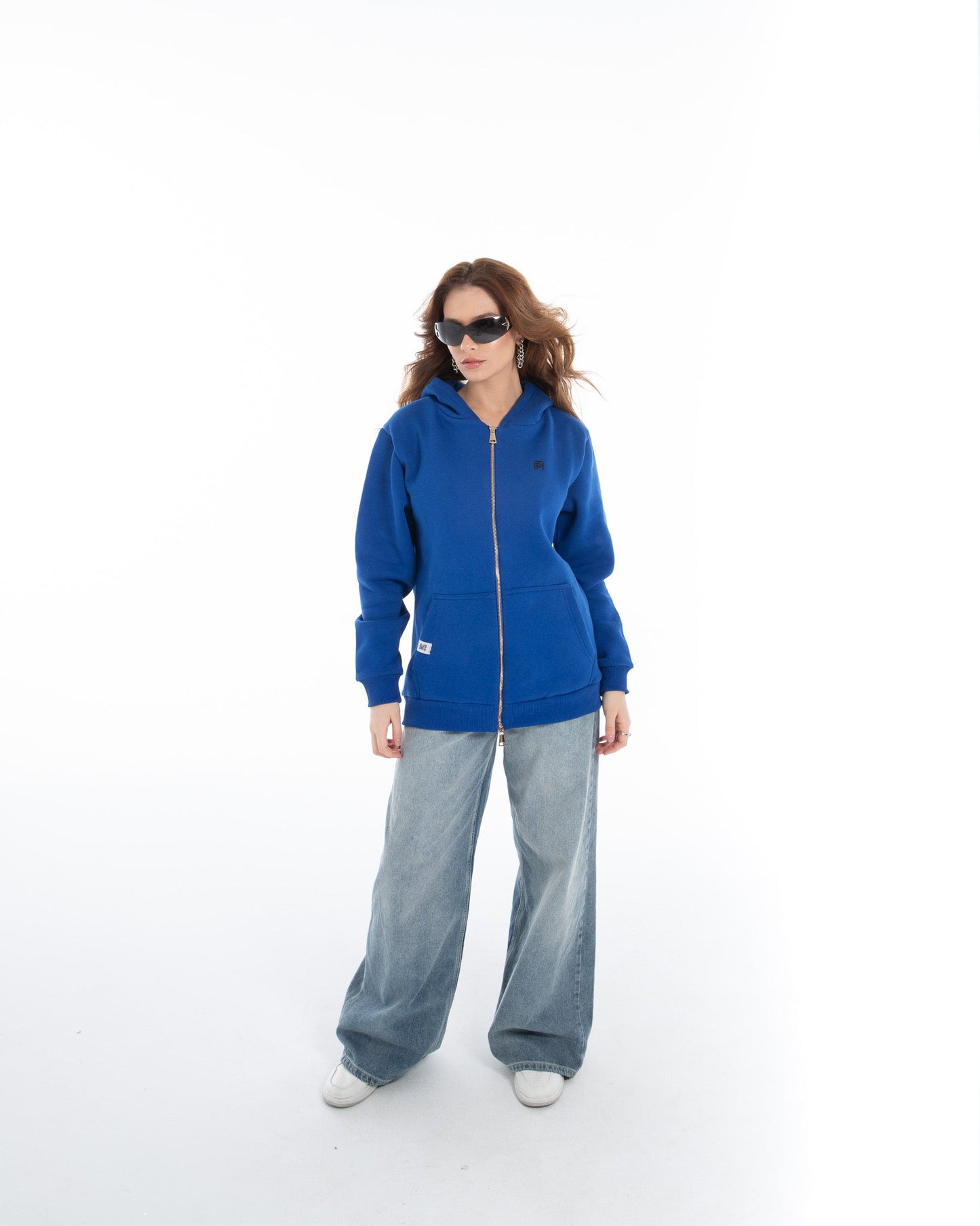 Oversized Zippered Sweatshirt - Flashmob Nation