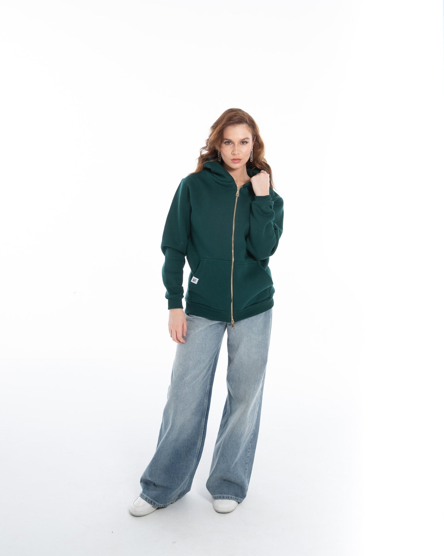 Oversized Zippered Sweatshirt - Flashmob Nation