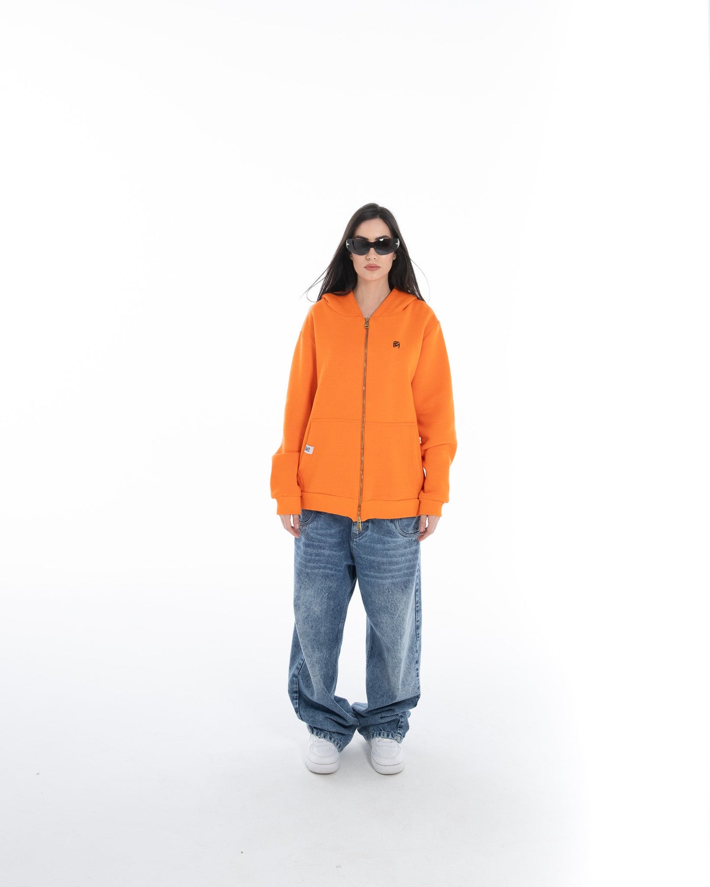 Oversized Zippered Sweatshirt - Flashmob Nation