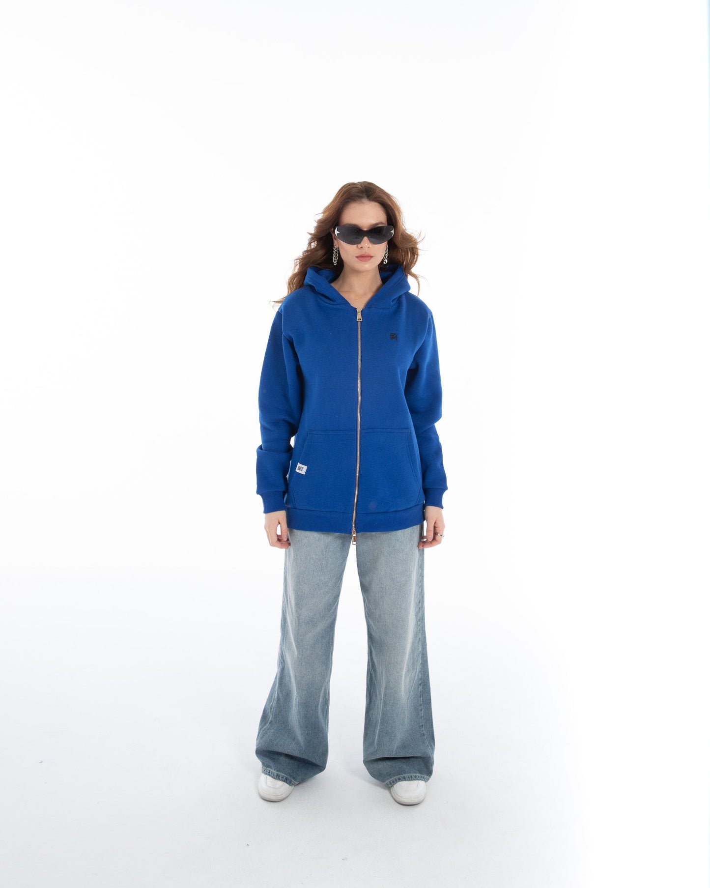 Oversized Zippered Sweatshirt - Flashmob Nation