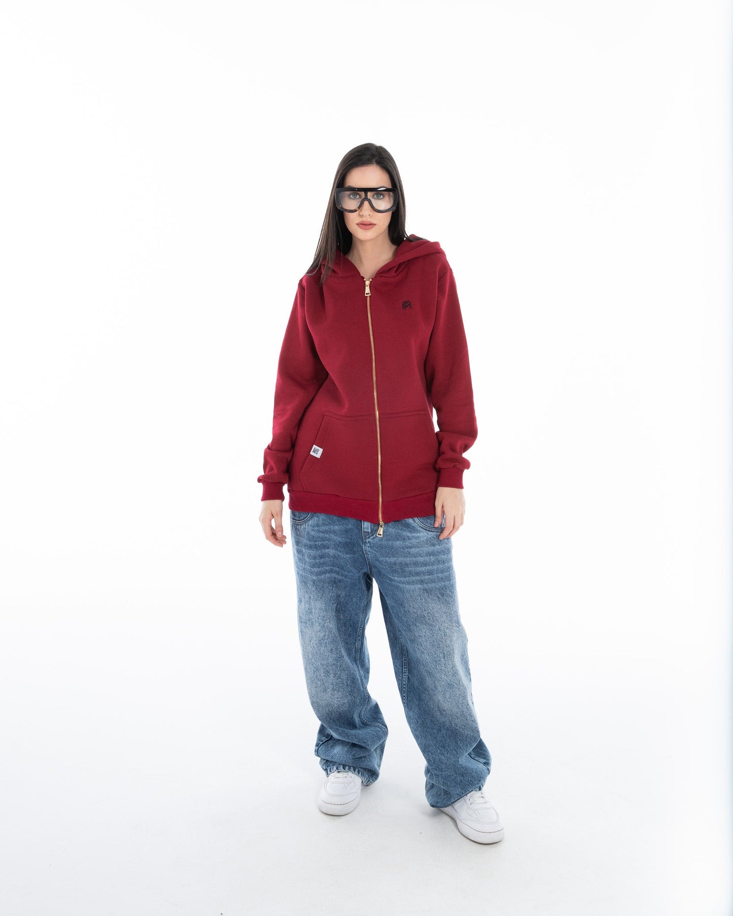 Oversized Zippered Sweatshirt - Flashmob Nation