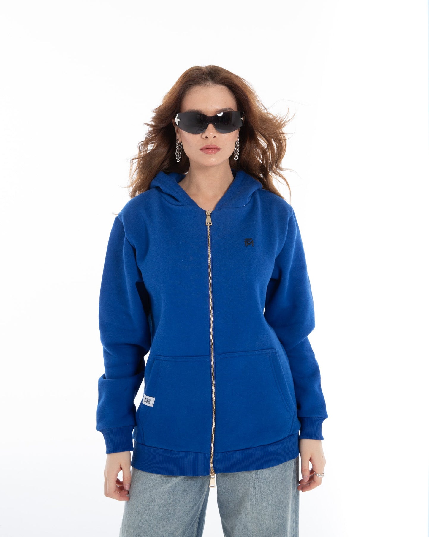 Oversized Zippered Sweatshirt - Flashmob Nation