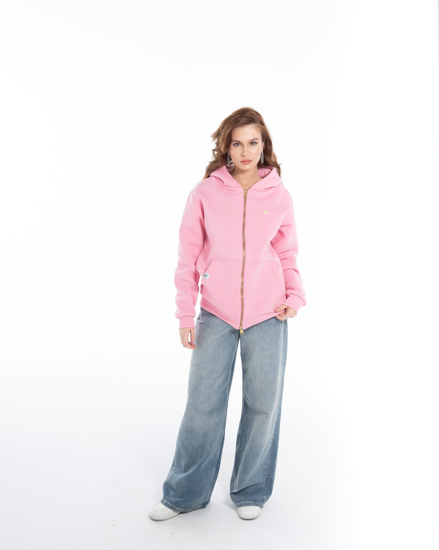 Oversized Zippered Sweatshirt - Flashmob Nation