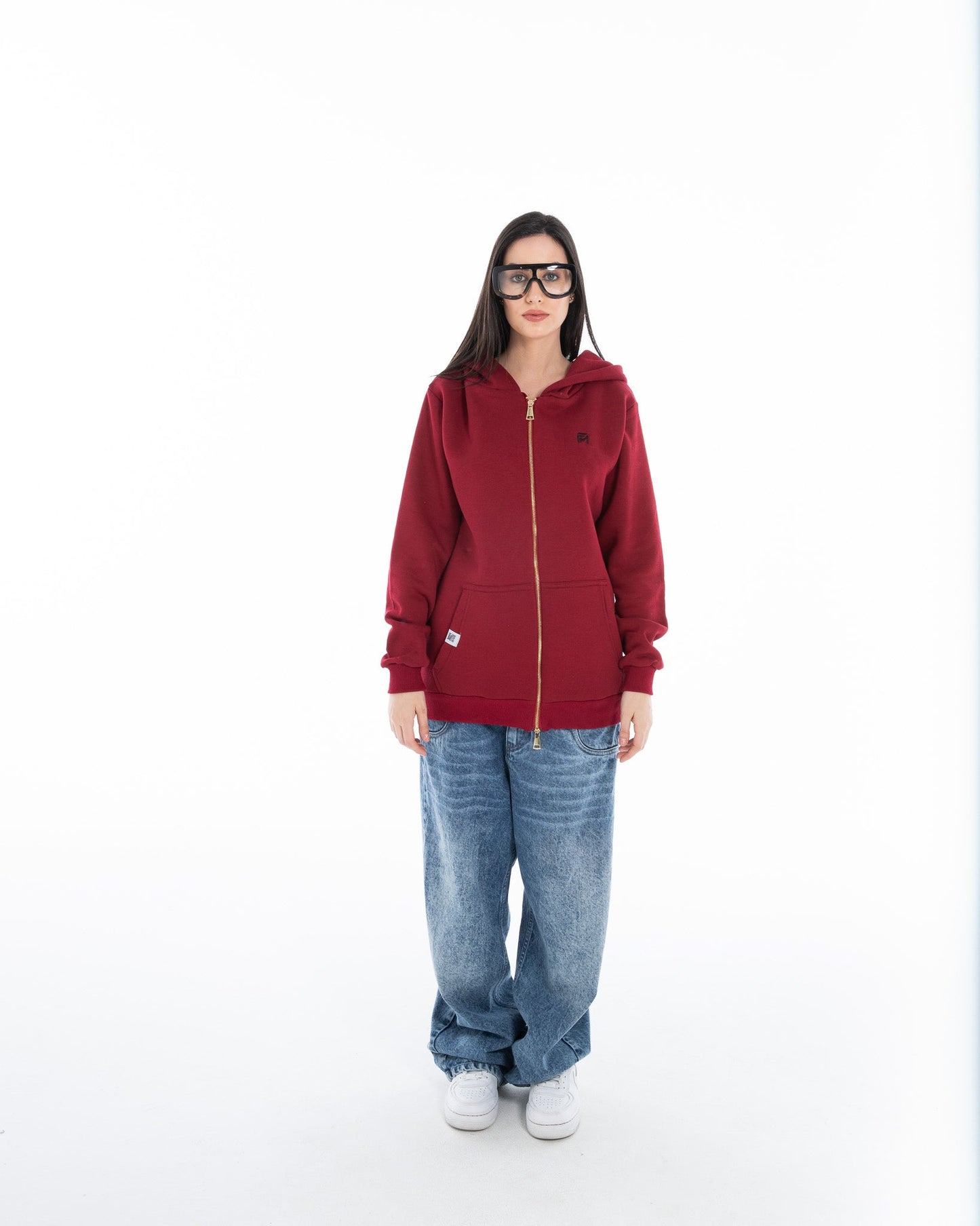 Oversized Zippered Sweatshirt - Flashmob Nation