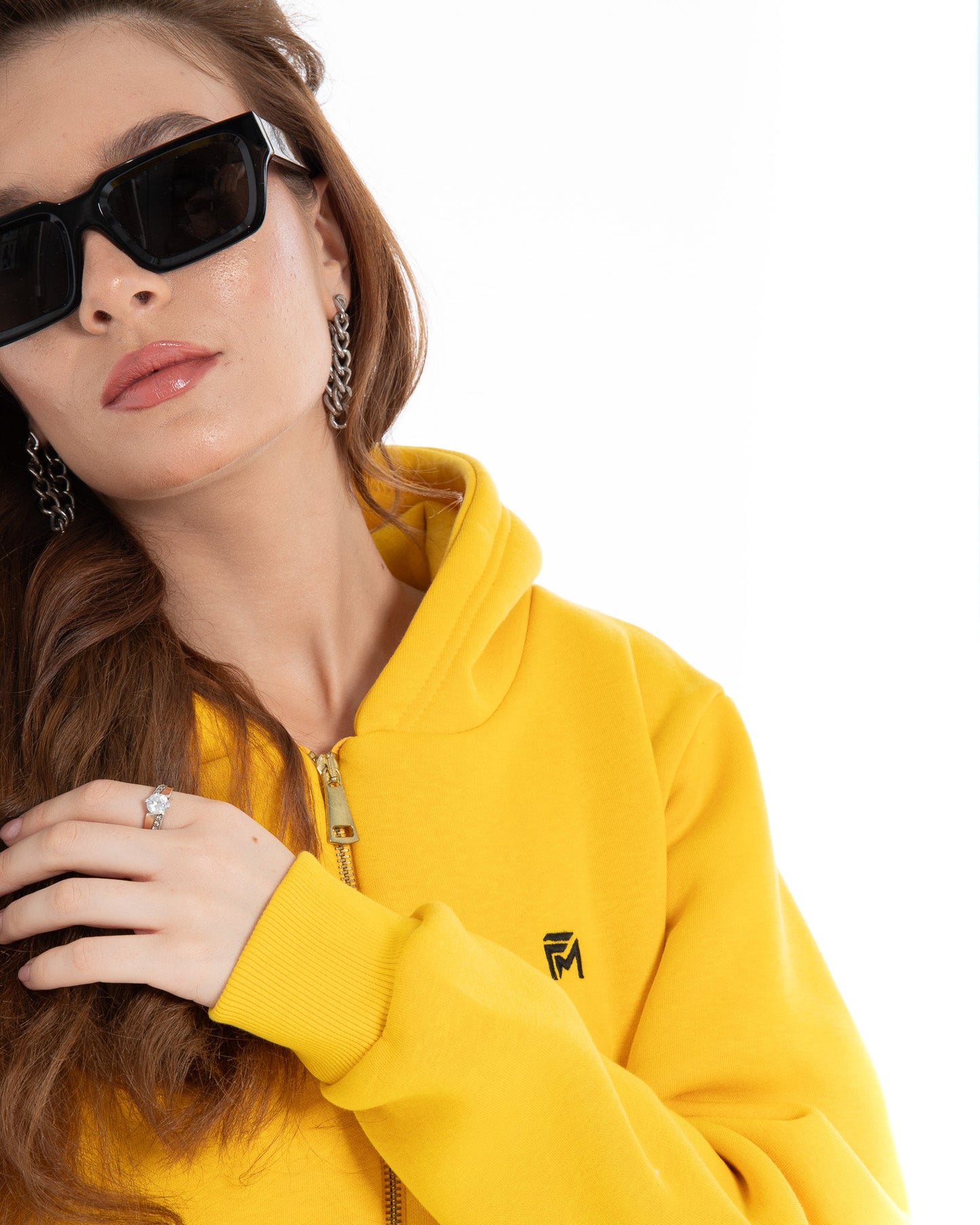 Oversized Zippered Sweatshirt - Flashmob Nation