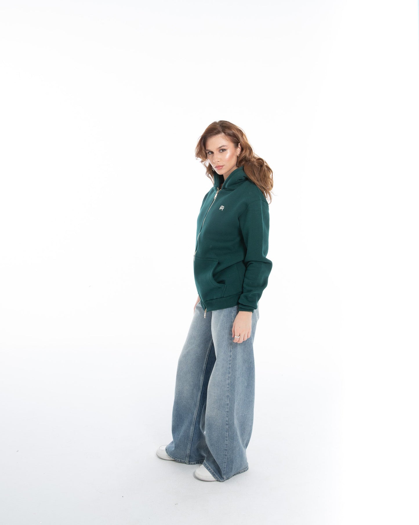 Oversized Zippered Sweatshirt - Flashmob Nation
