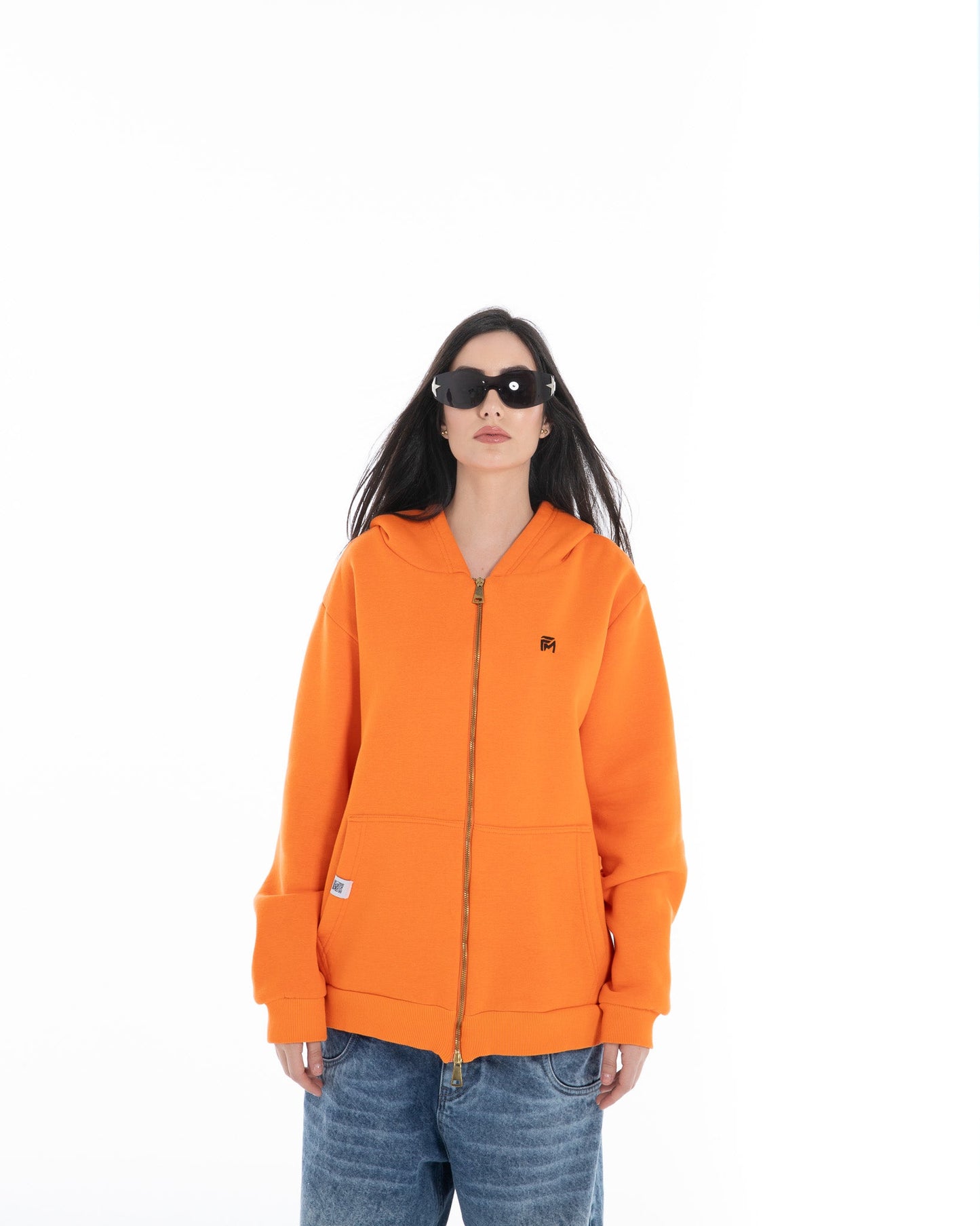Oversized Zippered Sweatshirt - Flashmob Nation