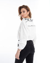 Women’s Printed Button-Down Long-Sleeve Top – FM Streetwear Printed Top