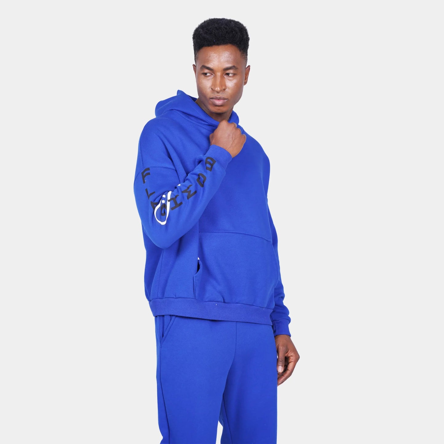 Relaxed Fit Cotton Fleece Hoodie - Flashmob Nation
