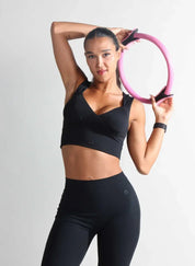 V - Neck Medium Support Sports Bra for Women - Flashmob Nation