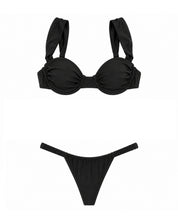 Black Underwire Balconette Set