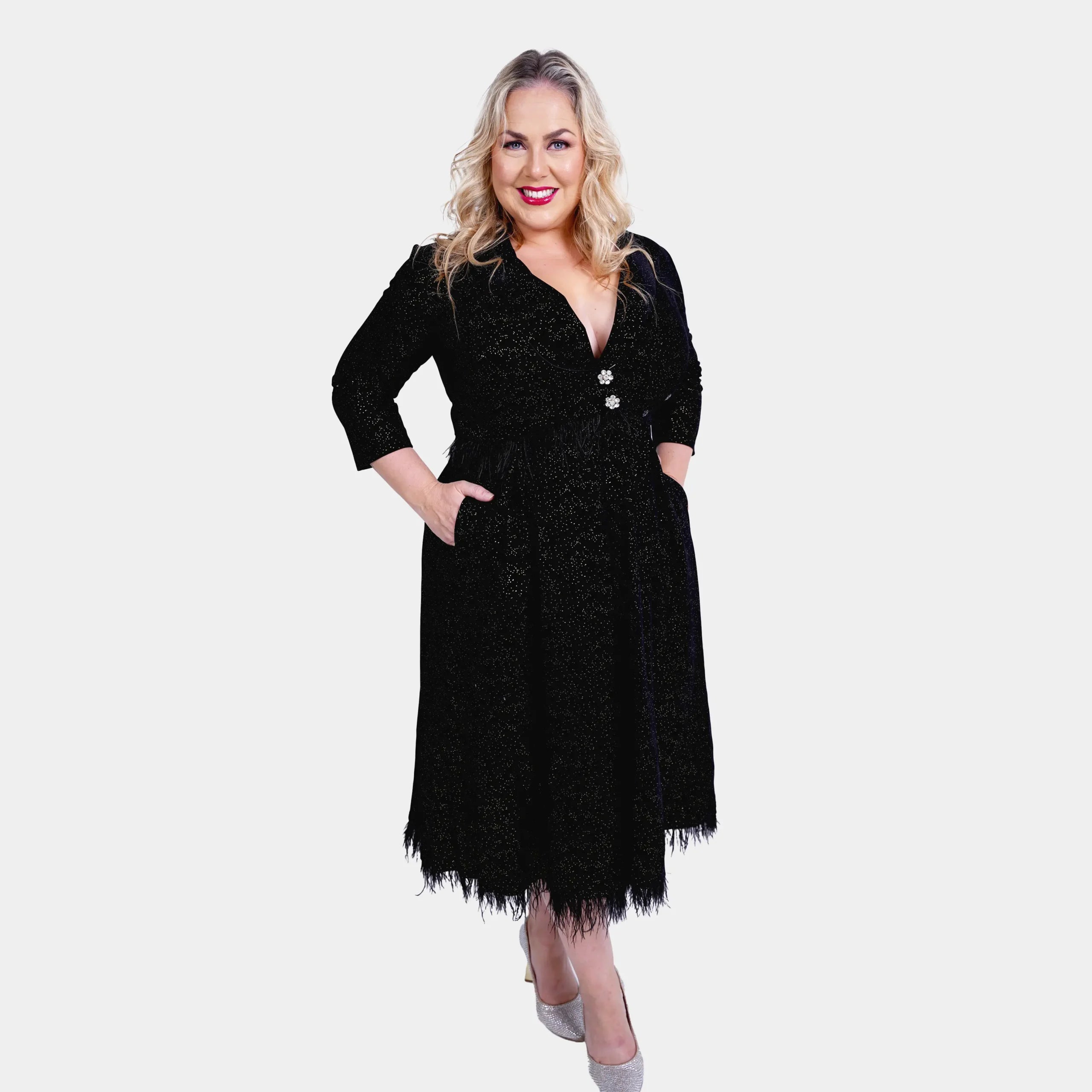 1.Black-Feather-Robe-Party-Dress-C-scaled.webp