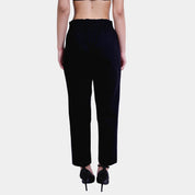 Black Leather Balloon Pants