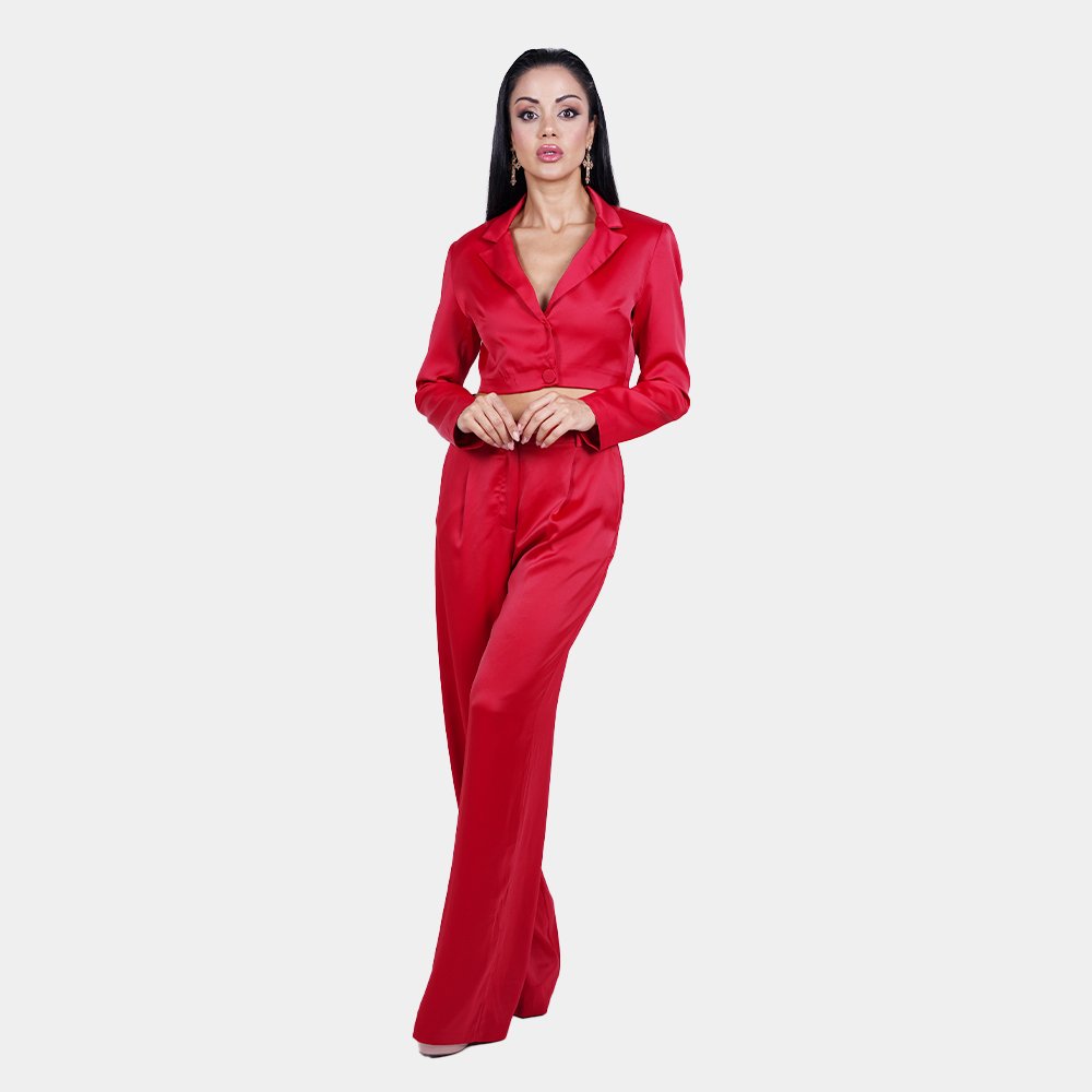 Tailored Crop Blazer & Pant Set