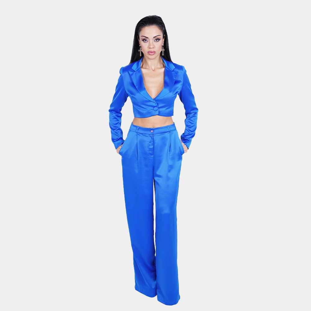 Tailored Crop Blazer & Pant Set