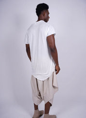 Draped Longline T-Shirt for Men – Flashmob Nation - Flashmob Nation