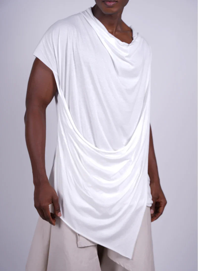 Draped Longline T-Shirt for Men – Flashmob Nation - Flashmob Nation